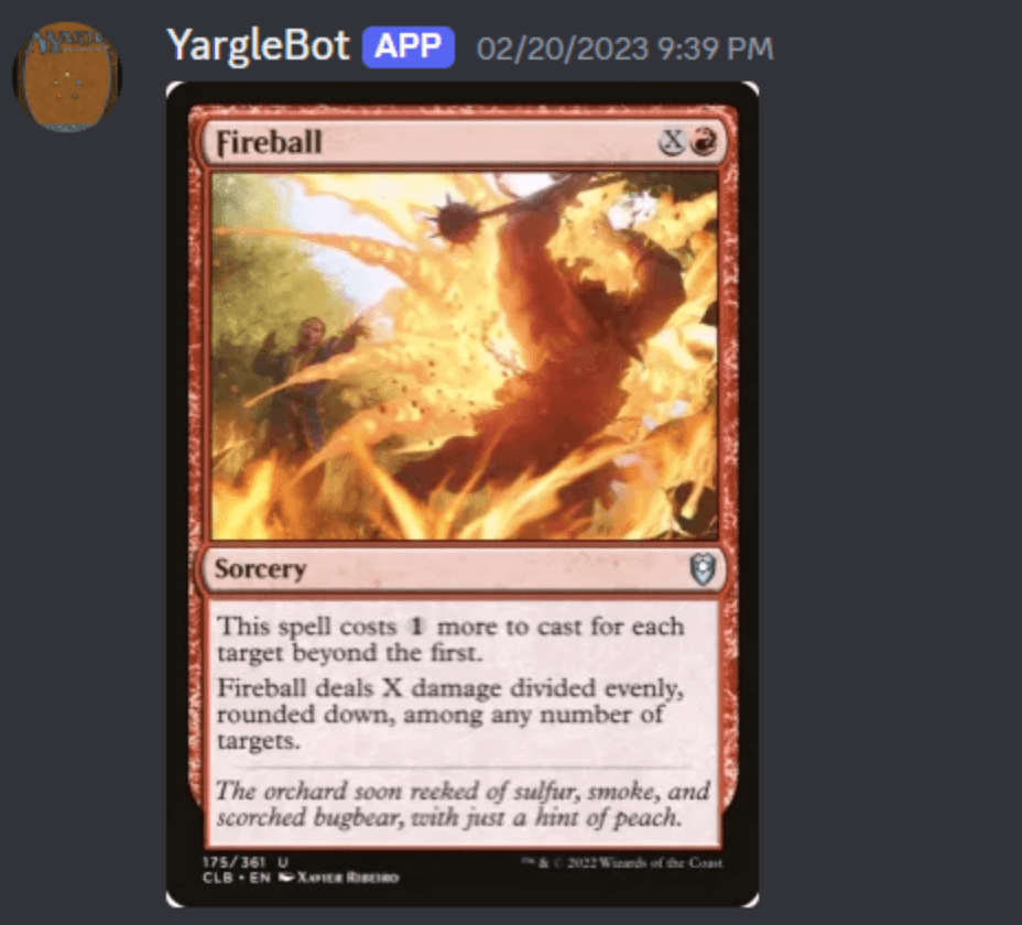 MTG Discord Bot screenshot