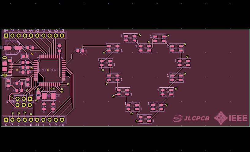 PCB LED Heart screenshot